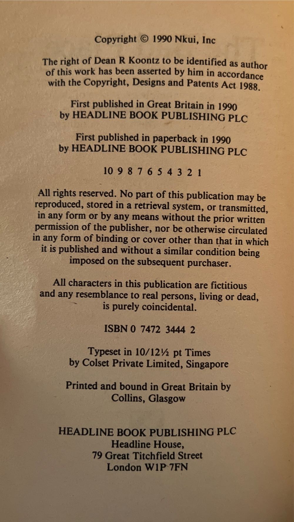 The Bad Place - Dean Koontz (Headline - Paperback) book collectible [Barcode 9780747234449] - Main Image 3