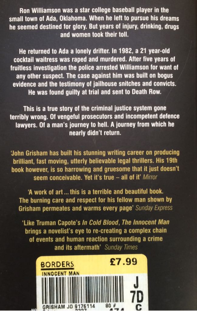 The Innocent Man - John Grisham (Random House - Paperback) book collectible [Barcode 9780099493570] - Main Image 2