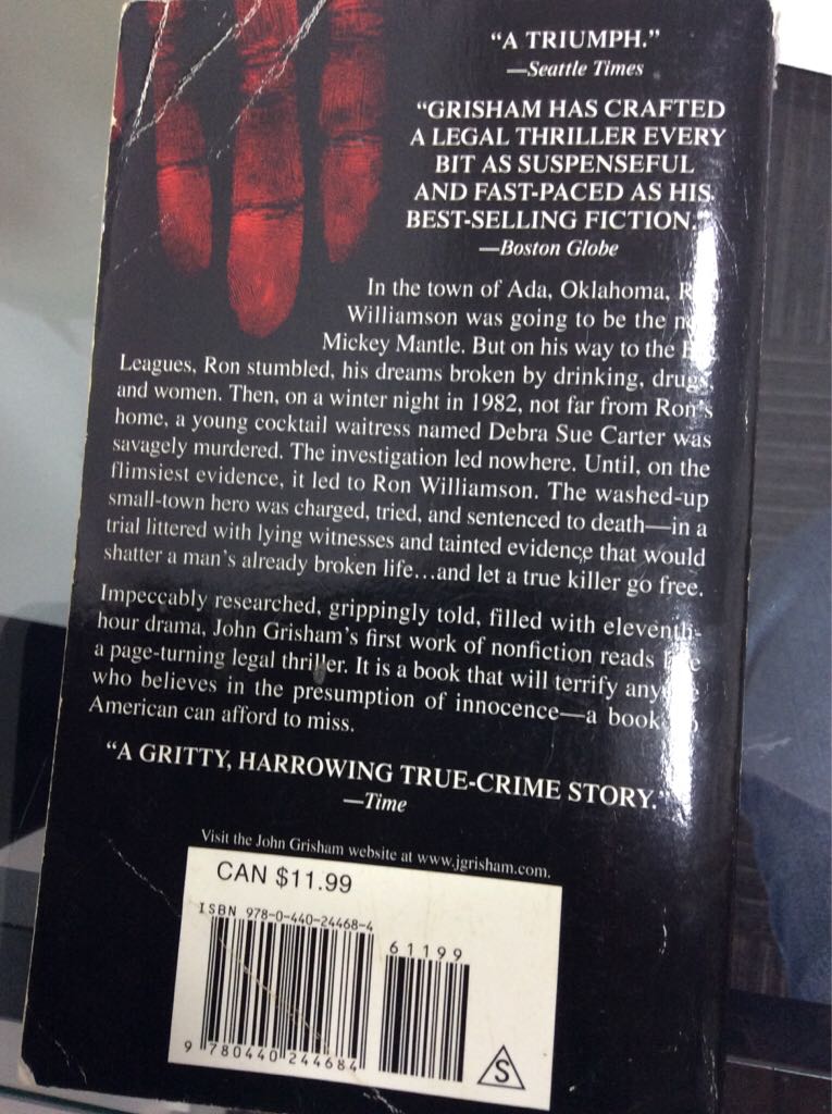 The Innocent Man - John Grisham (Dell Publishing - Paperback) book collectible [Barcode 9780440244684] - Main Image 2