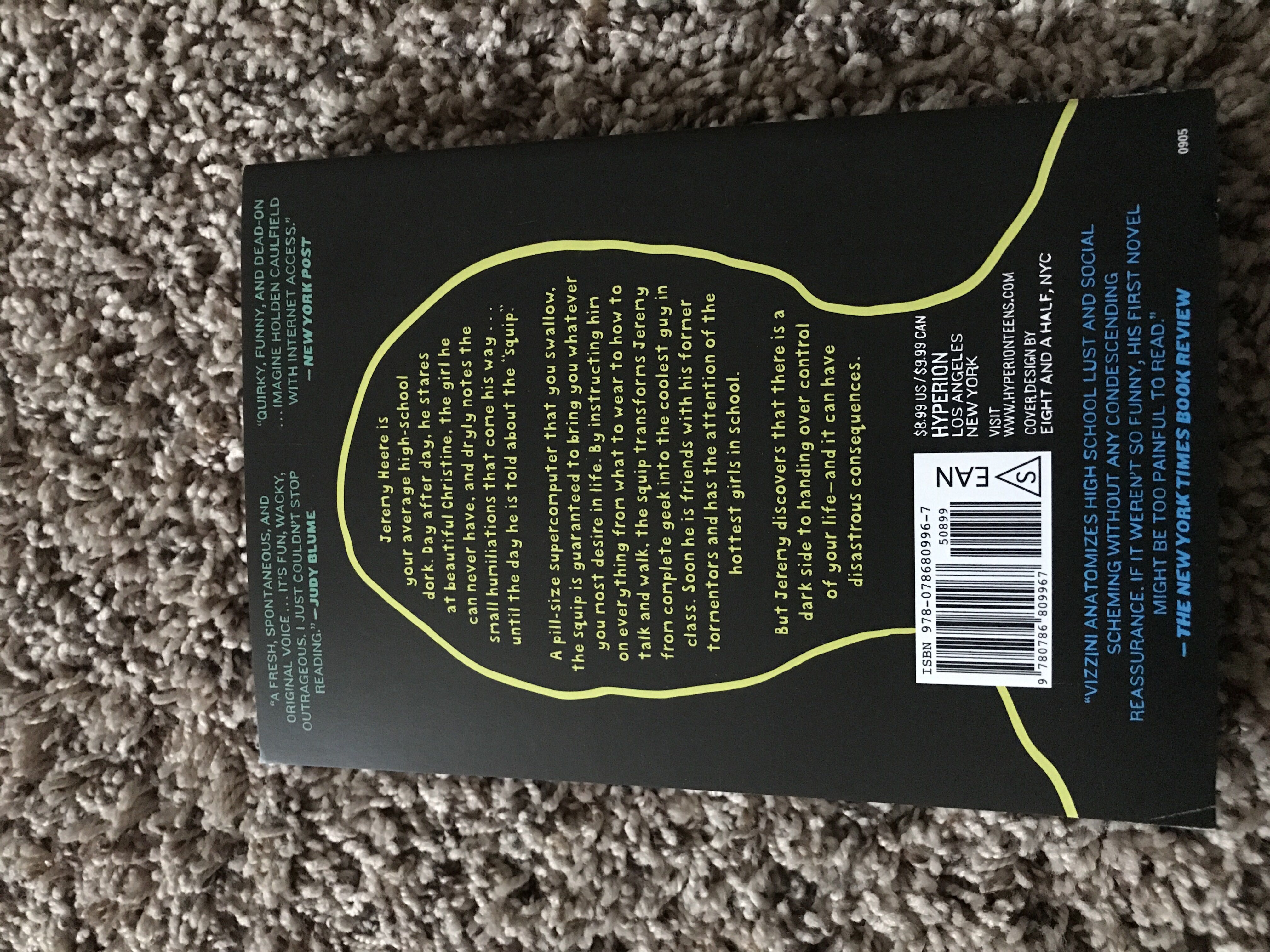 Be More Chill - Ned Vizzini (Hyperion - Paperback) book collectible [Barcode 9780786809967] - Main Image 2