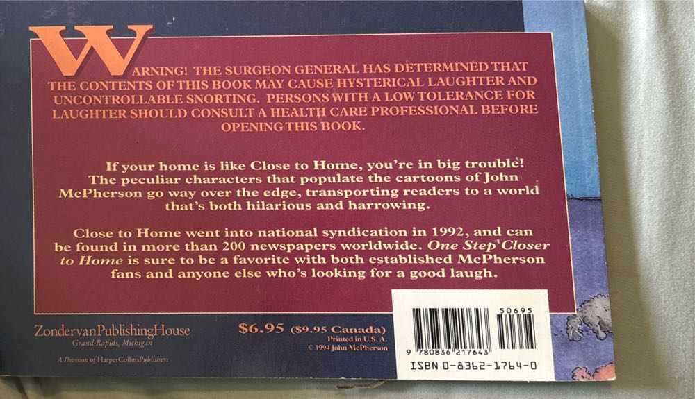 One Step Closer to Home - John McPherson (Andrews McMeel Publishing - Paperback) book collectible [Barcode 9780836217643] - Main Image 2