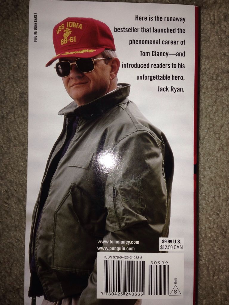 The Hunt For Red October - Tom Clancy (Berkley Novel - Paperback) book collectible - Main Image 2