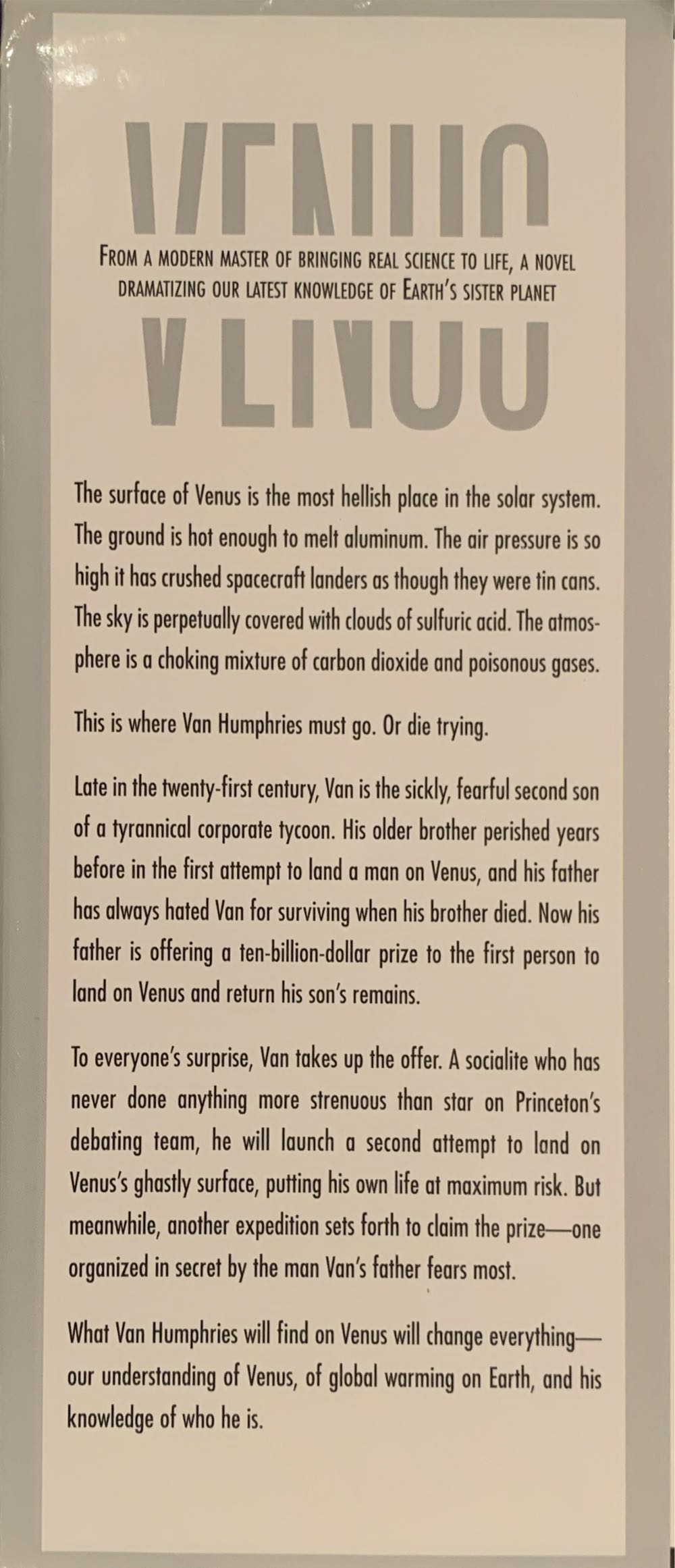 Venus - Ben Bova (Tor - Hardcover) book collectible [Barcode 9780312872168] - Main Image 2