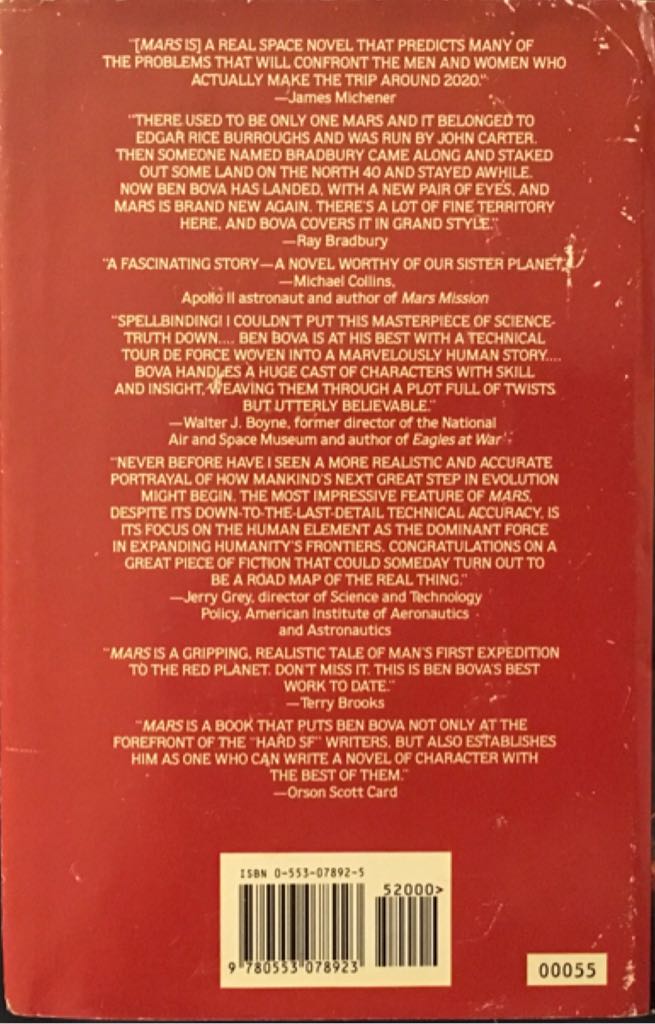 Mars - Ben Bova (Bantam - Hardcover) book collectible [Barcode 9780553078923] - Main Image 2