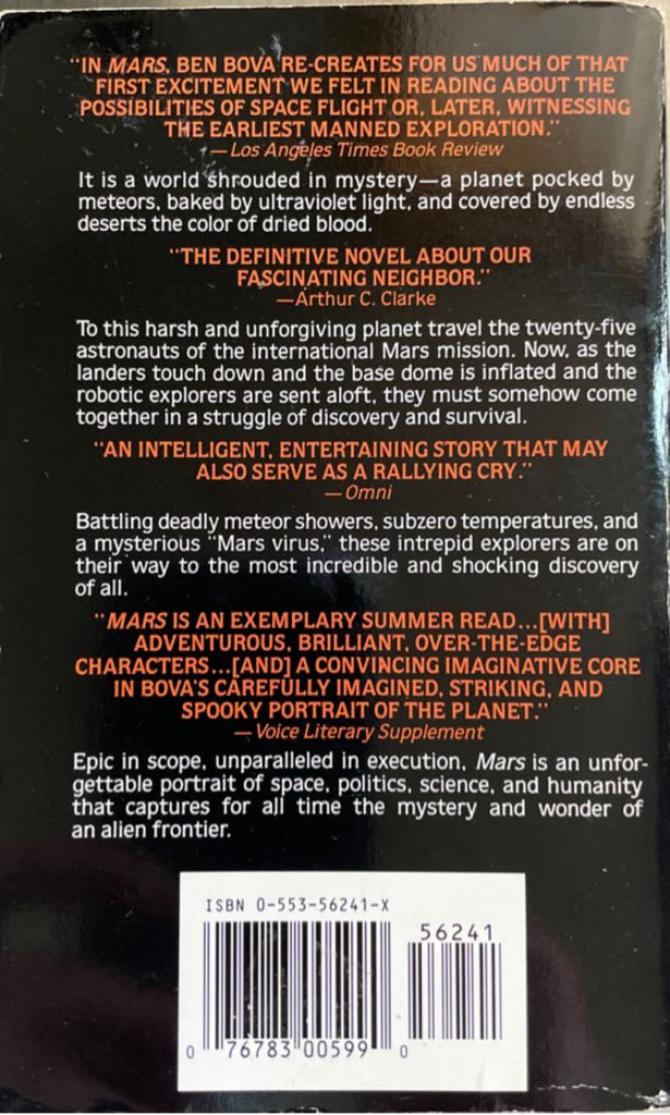 Mars - Ben Bova (Bantam Spectra - Paperback) book collectible [Barcode 9780553562415] - Main Image 2