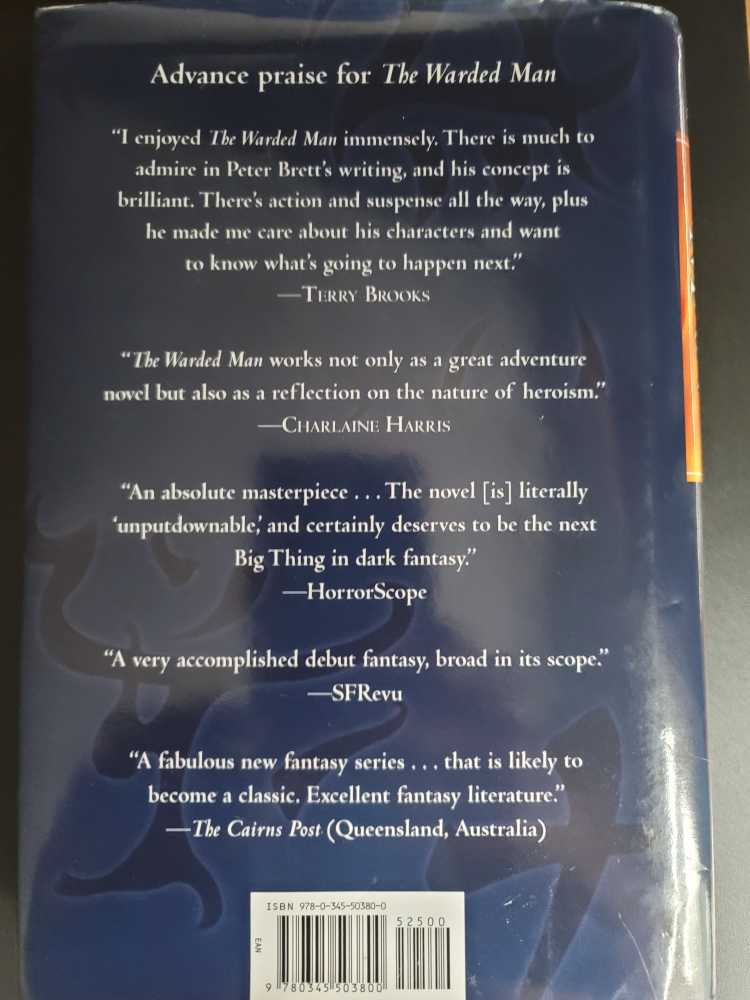 The Warded Man - Peter V. Brett (Del Rey - Hardcover) book collectible [Barcode 9780345503800] - Main Image 2