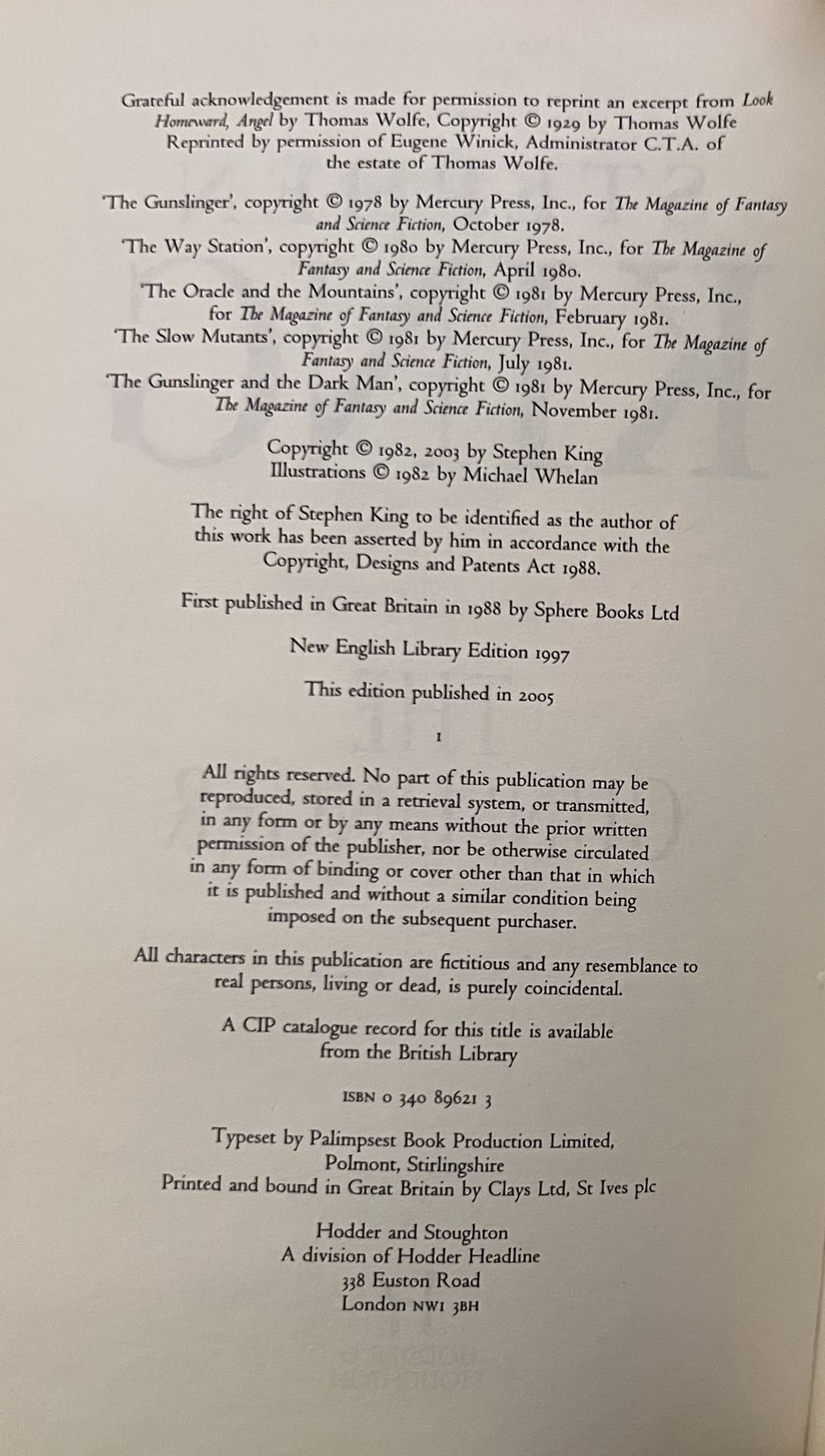 Dark Tower 1: The Gunslinger , The - Stephen King (Ricky - Paperback) book collectible [Barcode 9780340896211] - Main Image 4