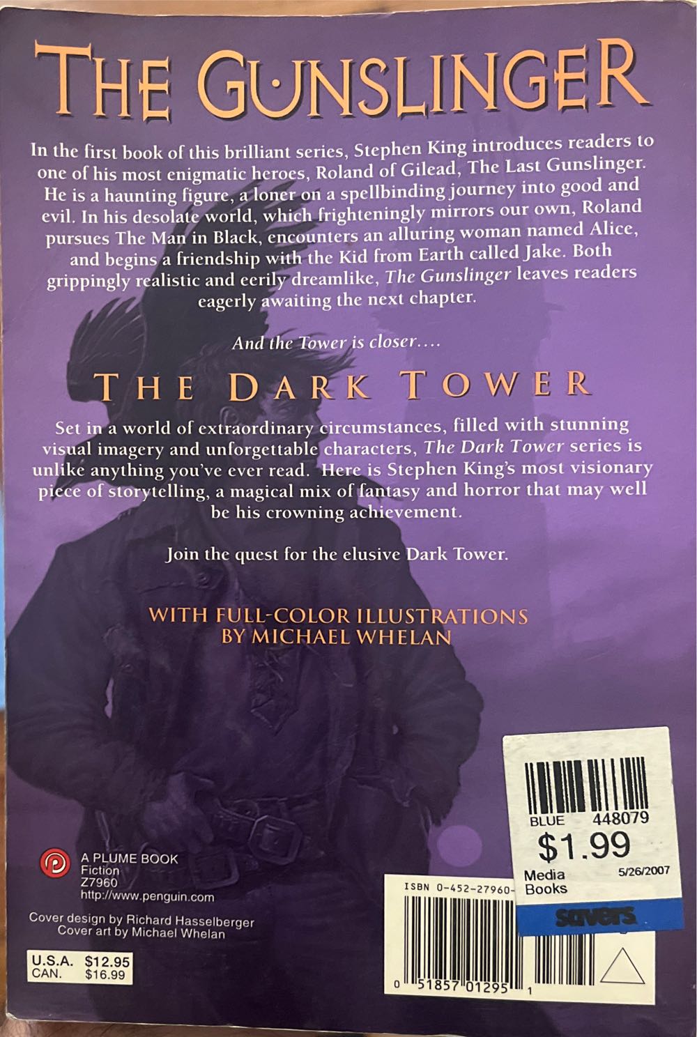 Gunslinger, The - Stephen King (Signet - Paperback) book collectible [Barcode 9780452279605] - Main Image 2