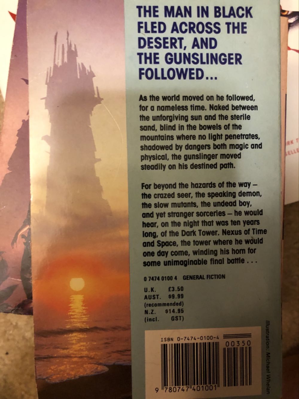 Gunslinger, The - Stephen King (Sphere - Paperback) book collectible [Barcode 9780747401001] - Main Image 2