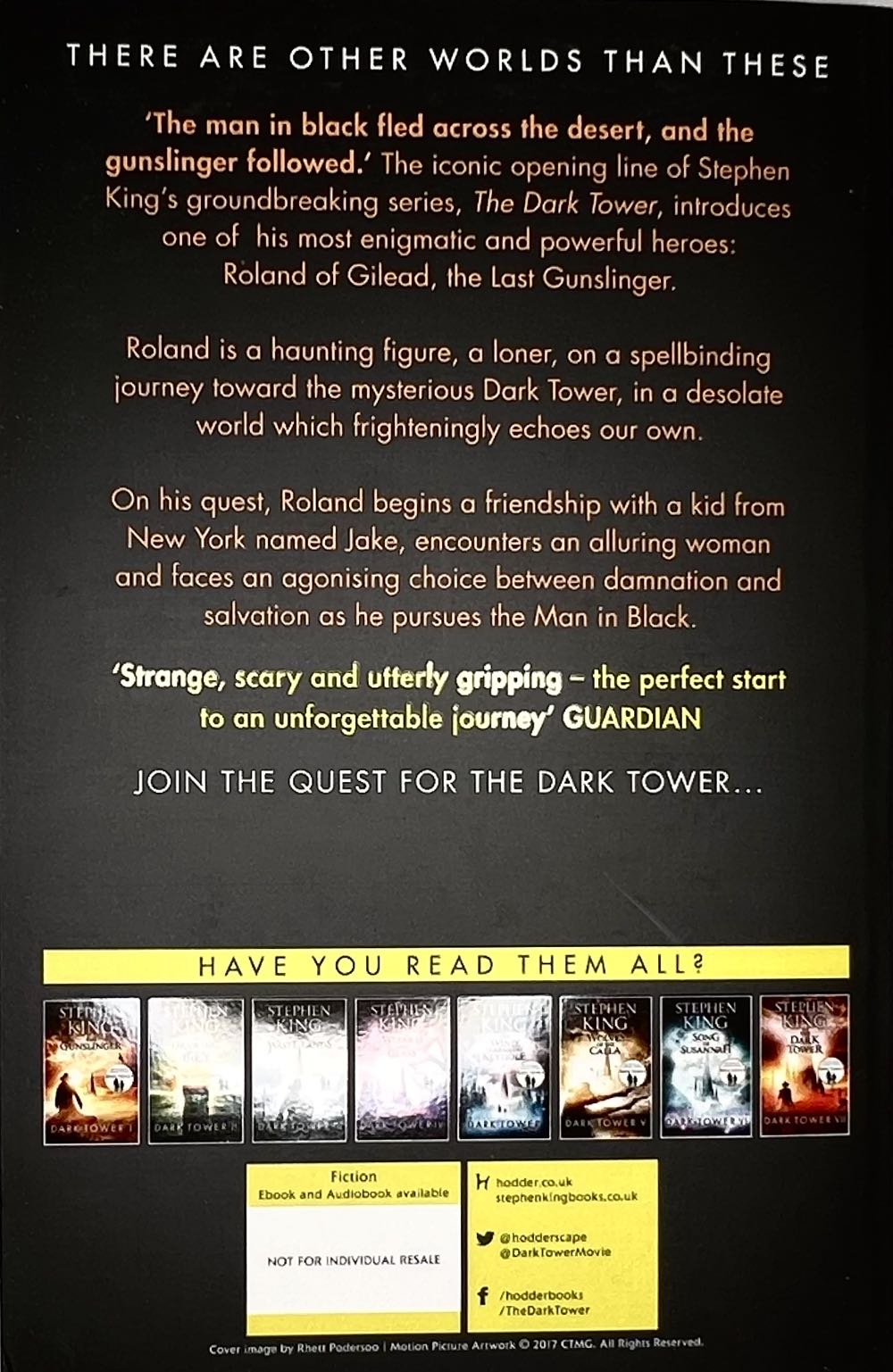 The Gunslinger - Stephen King (Hodder & Stoughton - Paperback) book collectible [Barcode 9781444723441] - Main Image 3