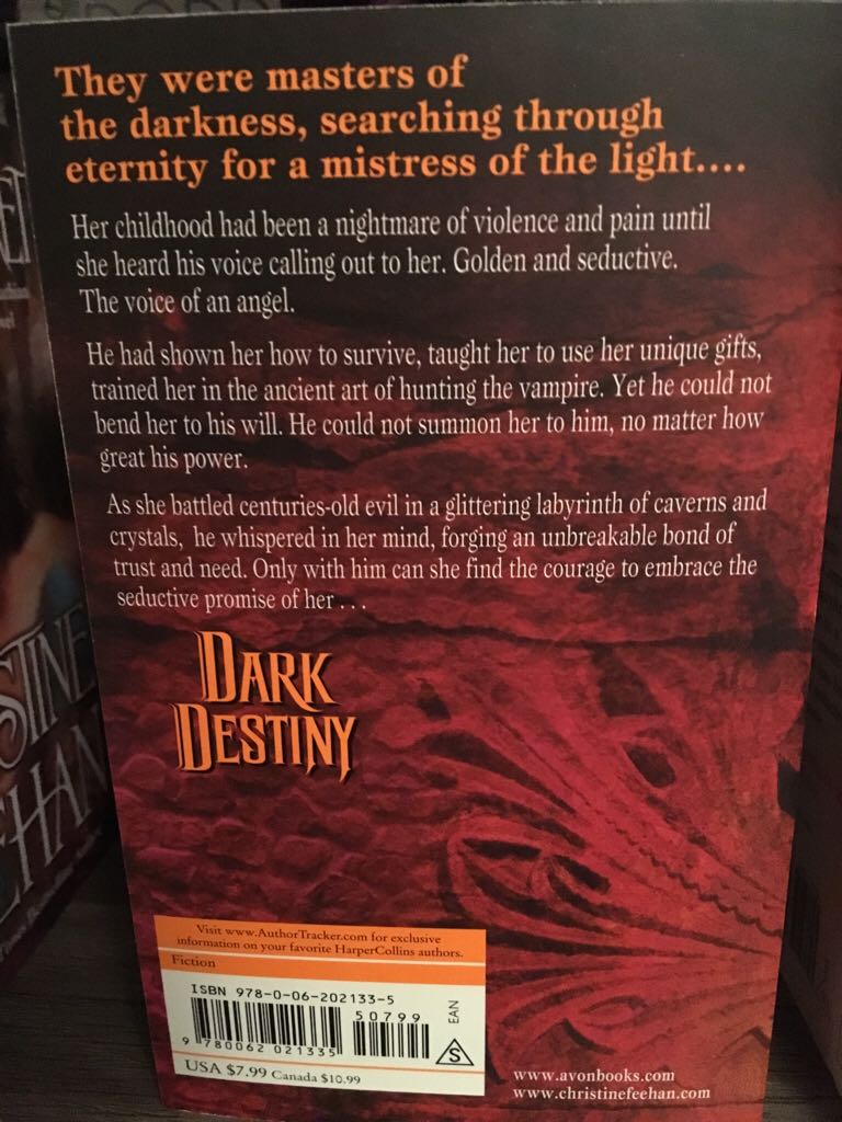 Dark Destiny - Christine Feehan (Avon - Paperback) book collectible [Barcode 9780062021335] - Main Image 2