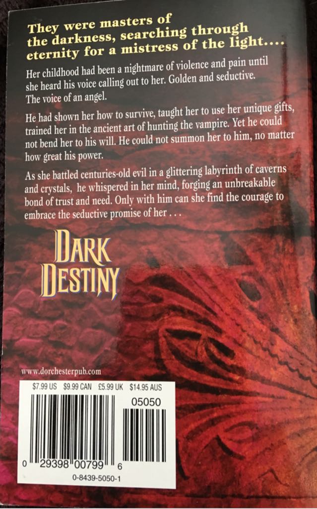 Dark Destiny - Christine Feehan (Leisure Books - Paperback) book collectible [Barcode 9780843950502] - Main Image 2