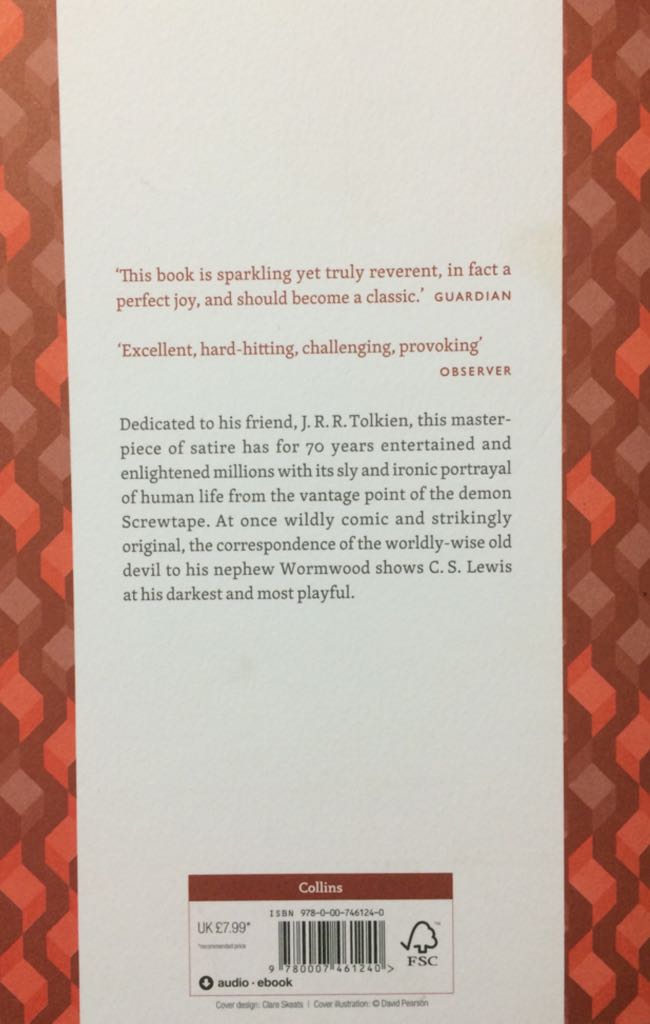 The Screwtape Letters - C. S. Lewis (Collins - Paperback) book collectible [Barcode 9780007461240] - Main Image 2