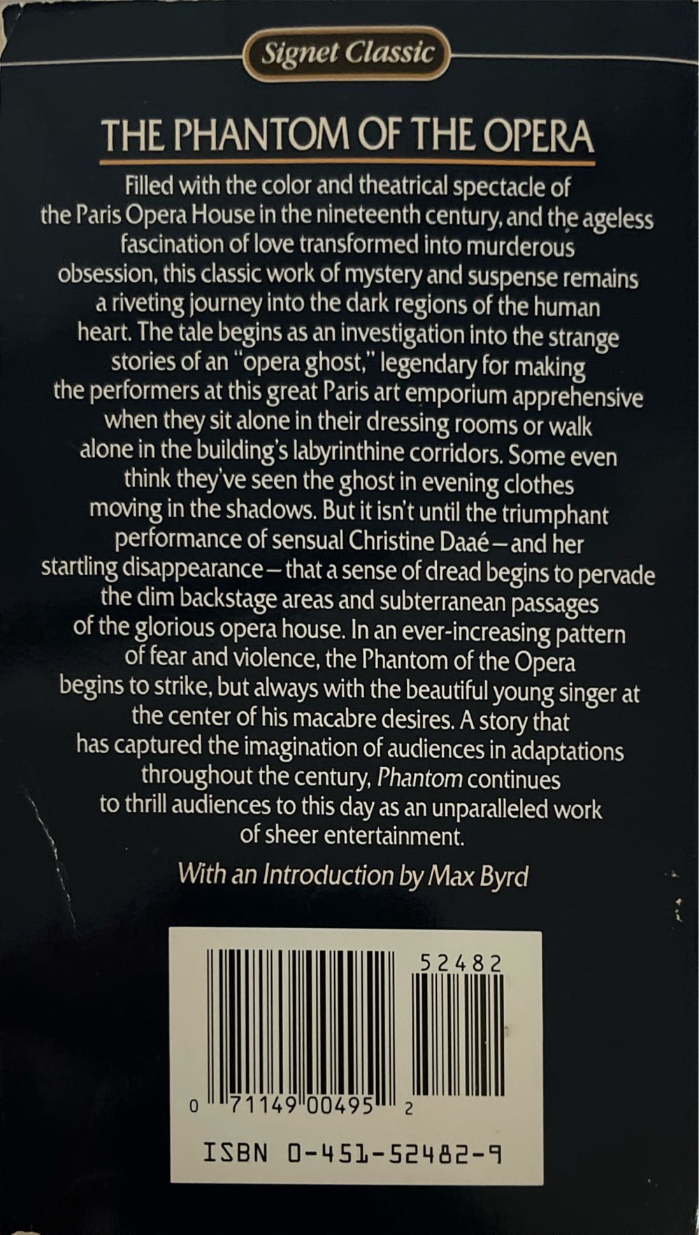 Phantom of the Opera, The - Gaston Leroux (Signet Classics - Paperback) book collectible [Barcode 9780451524829] - Main Image 2