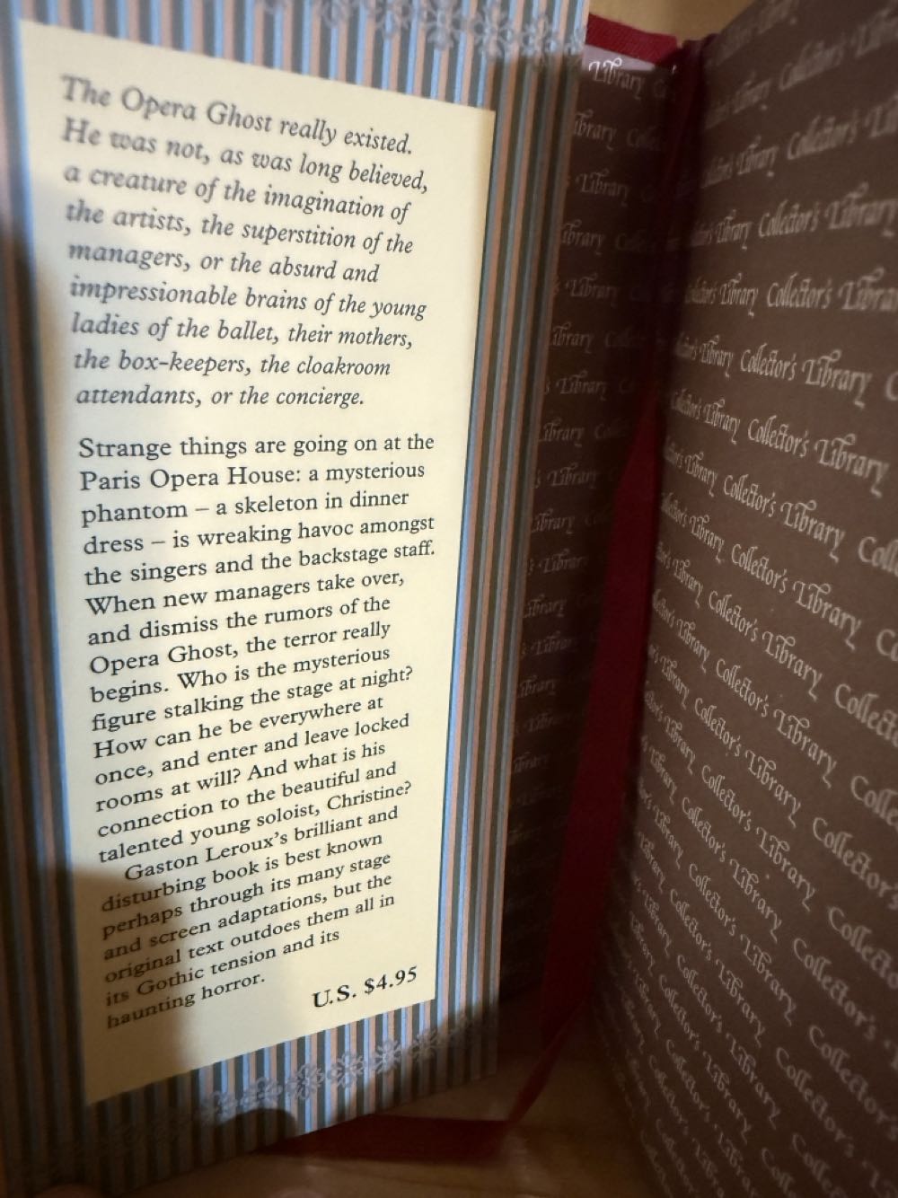 The Phantom of the Opera - gaston leroux (Barns & Noble - Hardcover) book collectible [Barcode 9780760757857] - Main Image 3