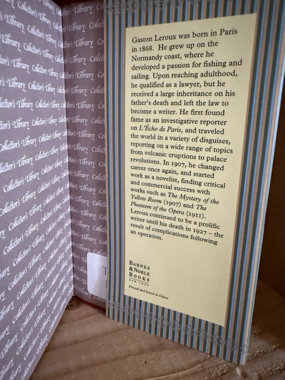 The Phantom of the Opera - gaston leroux (Barns & Noble - Hardcover) book collectible [Barcode 9780760757857] - Main Image 4
