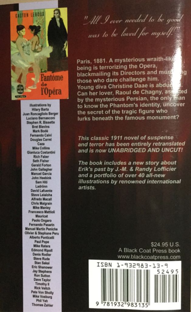 The Phantom of the Opera  (Black Coat Press) book collectible [Barcode 9781932983135] - Main Image 2