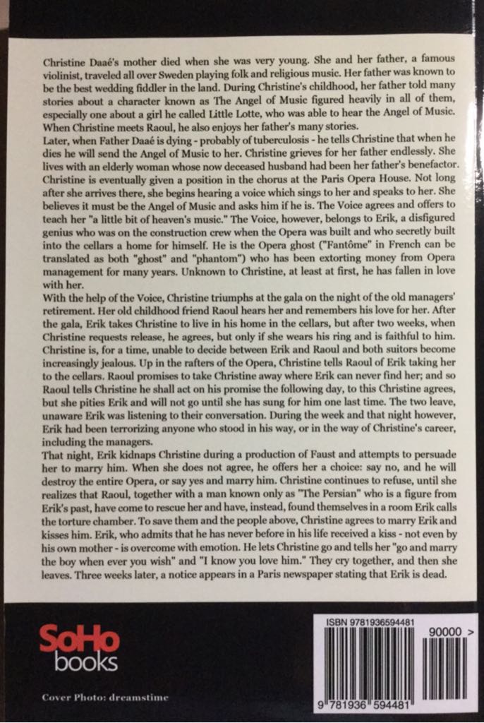 The Phantom of the Opera  book collectible [Barcode 9781936594481] - Main Image 2