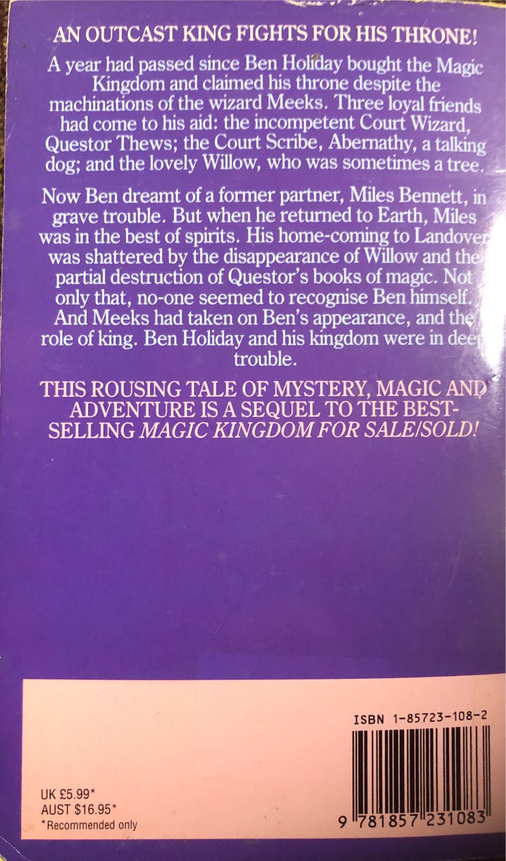 Black Unicorn - Terry Brooks (- Paperback) book collectible [Barcode 9781857231083] - Main Image 2