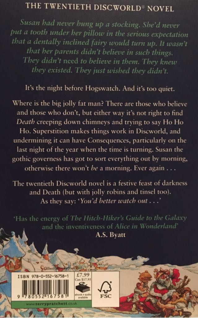 Hogfather - Terry Pratchett (Corgi Books - Paperback) book collectible [Barcode 9780552167581] - Main Image 2