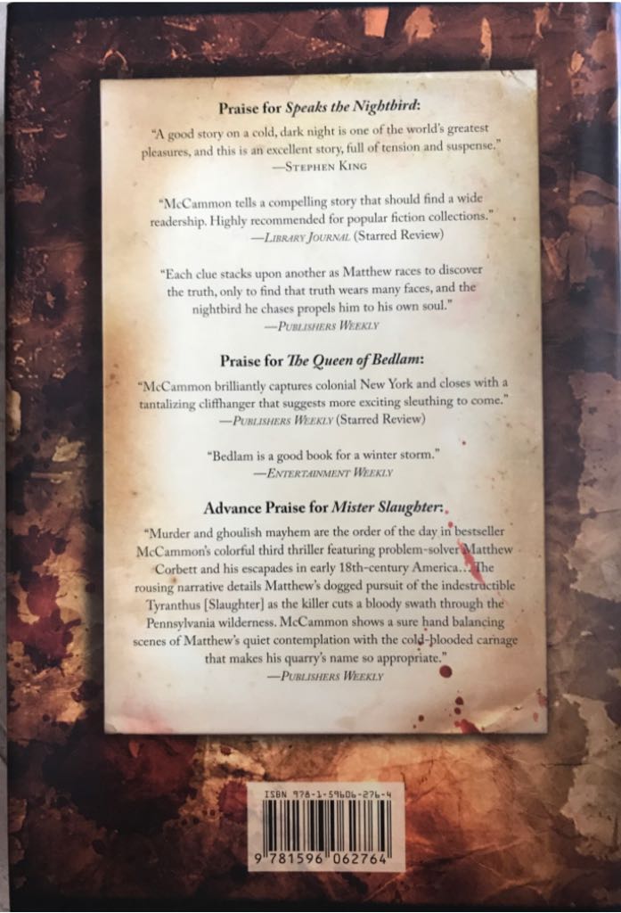 Mister Slaughter - Robert McCammon (Subterranean - Hardcover) book collectible [Barcode 9781596062764] - Main Image 2