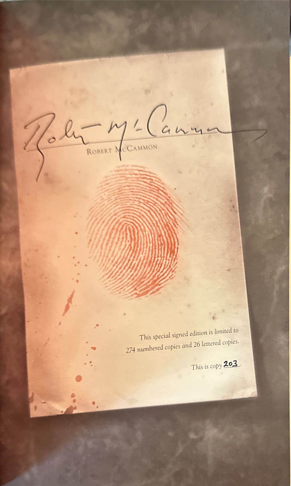 Mister Slaughter - Robert McCammon (Subterranean - Hardcover) book collectible [Barcode 9781596062764] - Main Image 3