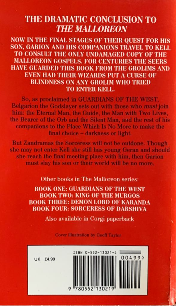 10 Seeress Of Kell - David Eddings (Corgi Books - Paperback) book collectible [Barcode 9780552130219] - Main Image 2