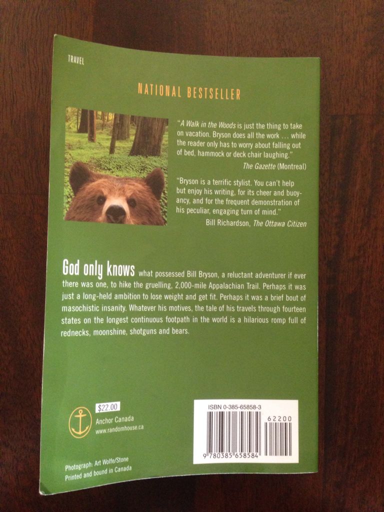 Walk In The Woods, A - Bill Bryson (Broadway Books - Paperback) book collectible [Barcode 9780385658584] - Main Image 2