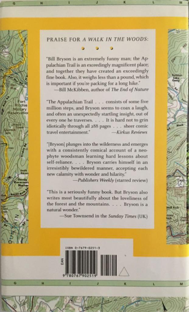 A Walk In The Woods - Bill Bryson (Broadway - Paperback) book collectible [Barcode 9780767902519] - Main Image 2