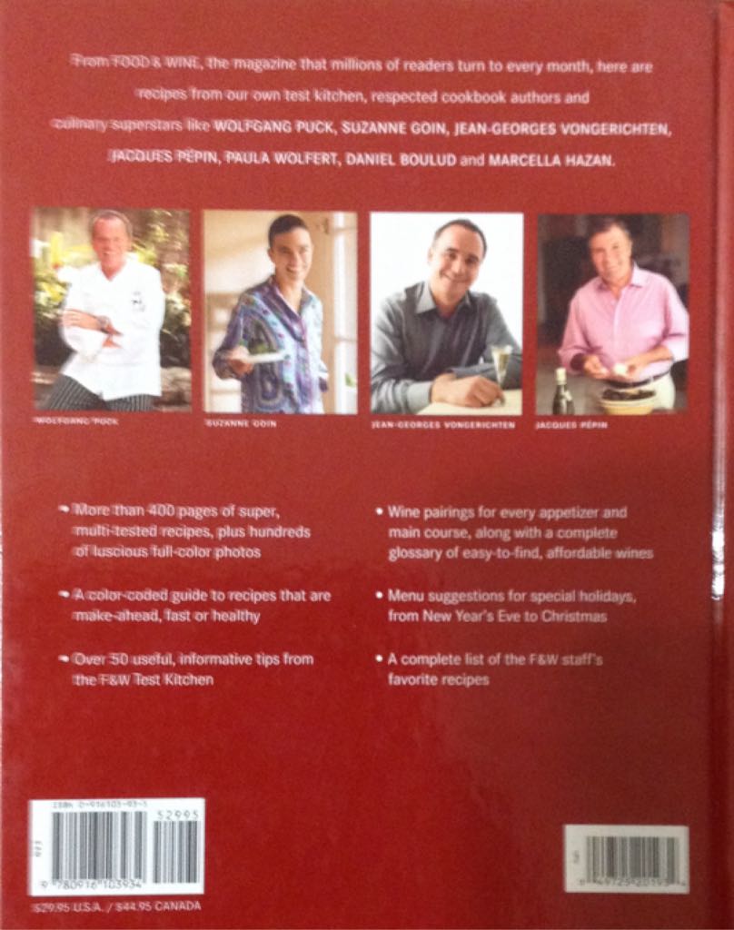 Food & Wine Annual Cookbook 2004 - Food & Wine (American Express Publishing - Hardcover) book collectible [Barcode 9780916103934] - Main Image 2