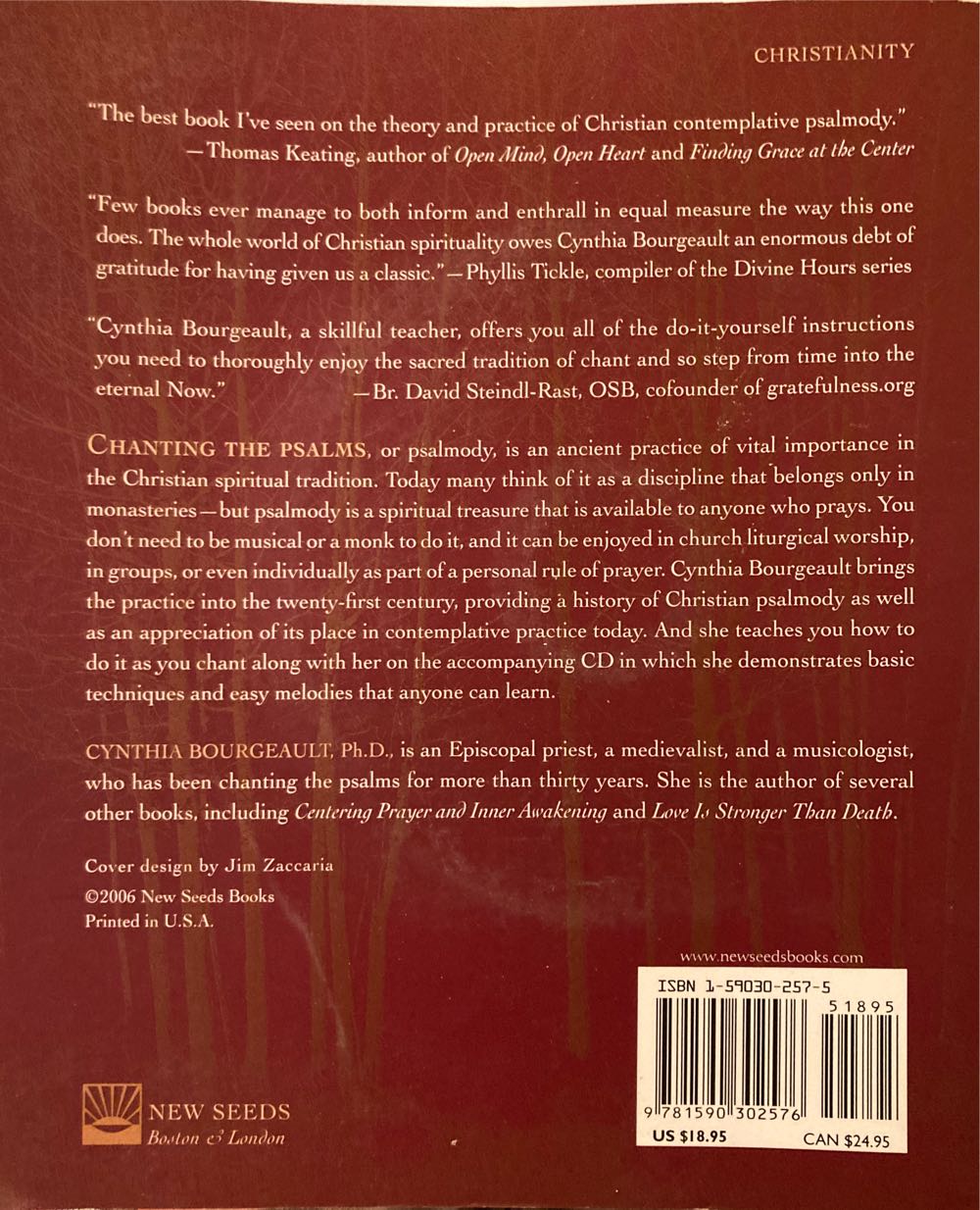 Chanting the Psalms Cynthia BourgeaultNON-FICTION ENGLISH - Cynthia Bourgeault book collectible [Barcode 9781590302576] - Main Image 2