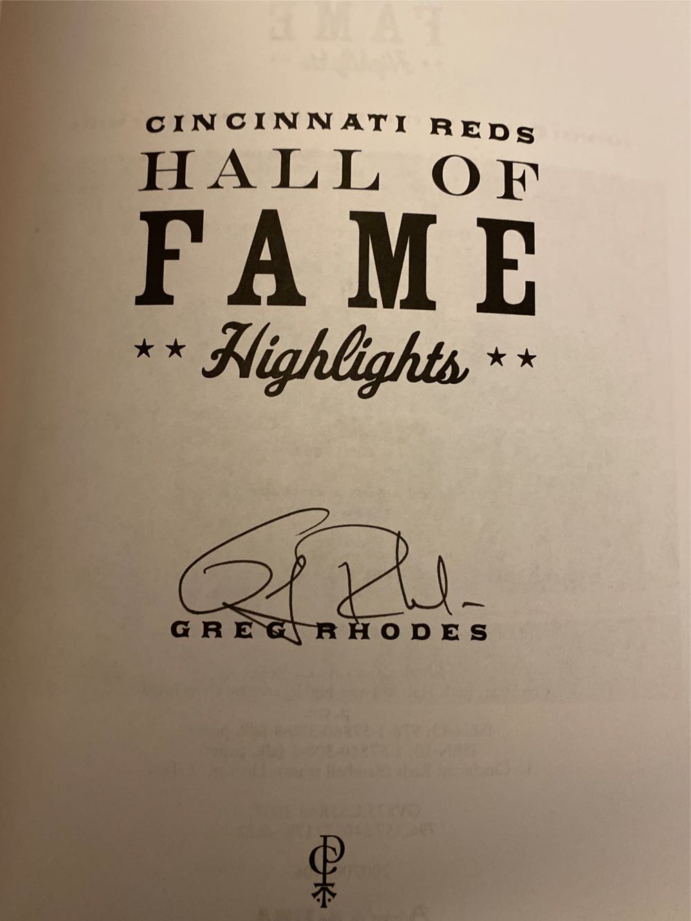 Cincinnati Reds Hall of Fame Highlights Memorable Moments in Team History As Heard on the Reds Radio Network-10: 1578603005-13: - Rhodes Greg (- Paperback) book collectible [Barcode 9781578603008] - Main Image 2