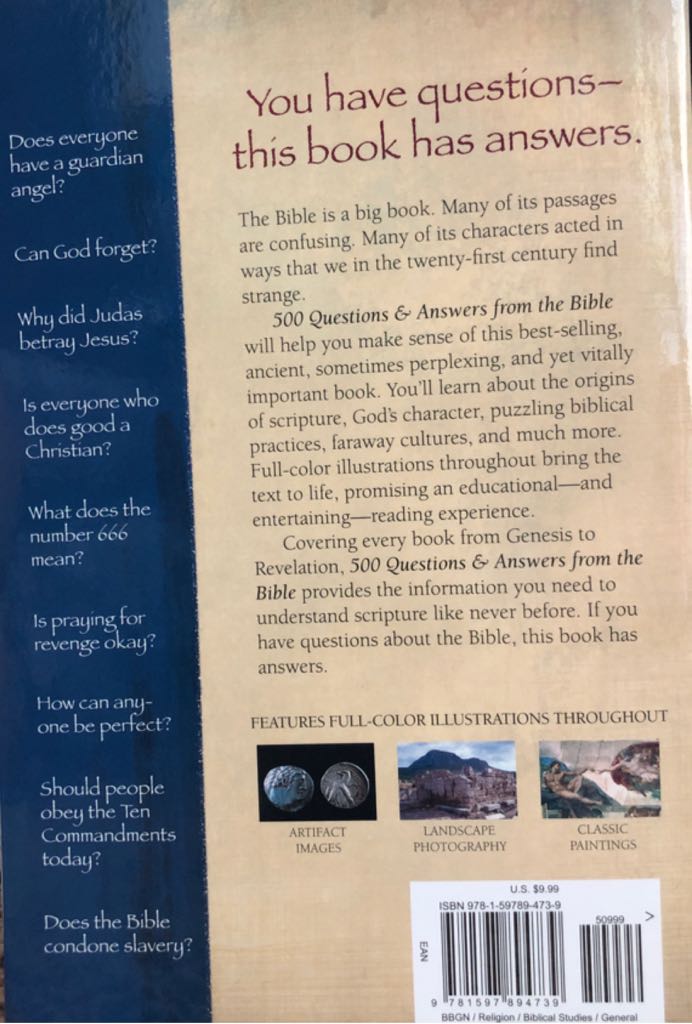 500 Questions and Answers from the Bible Mark Facklerenglish - Mark Fackler (The Livingstone Corp - Trade Paperback) book collectible [Barcode 9781597894739] - Main Image 2