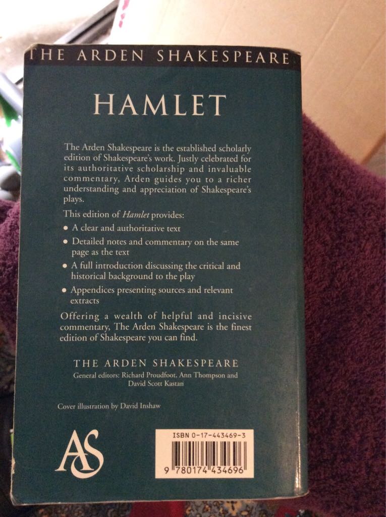 Hamlet - Shakespeare (Arden Shakespeare) book collectible [Barcode 9780174434696] - Main Image 2