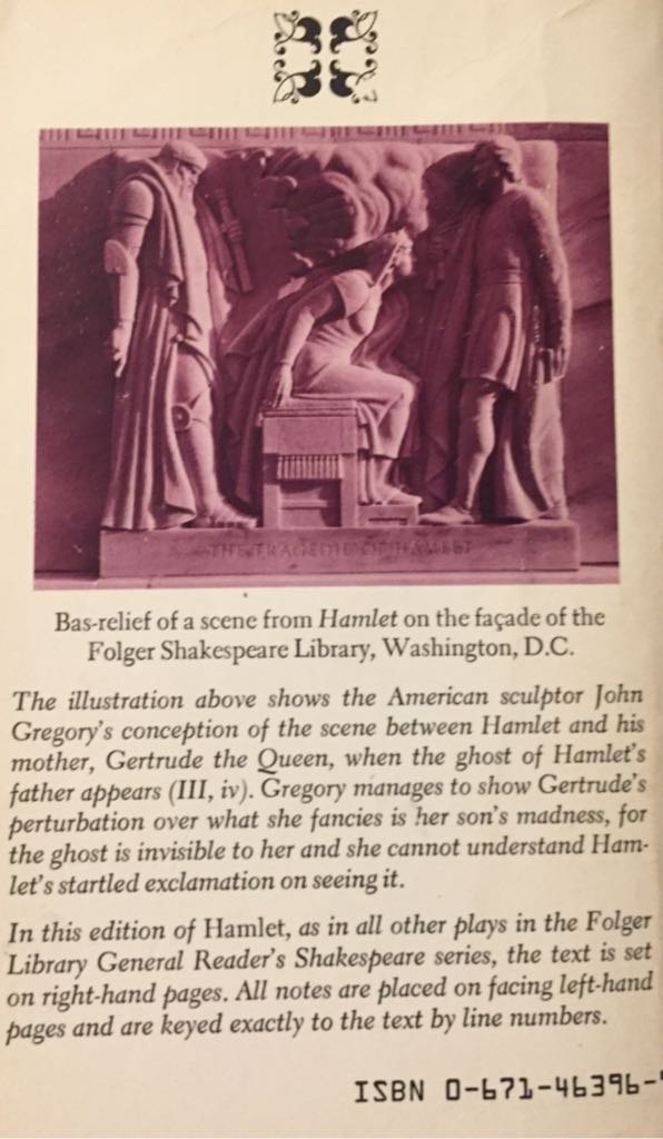 Hamlet - William Shakespeare (Washington Square Press - Paperback) book collectible [Barcode 9780671463960] - Main Image 2