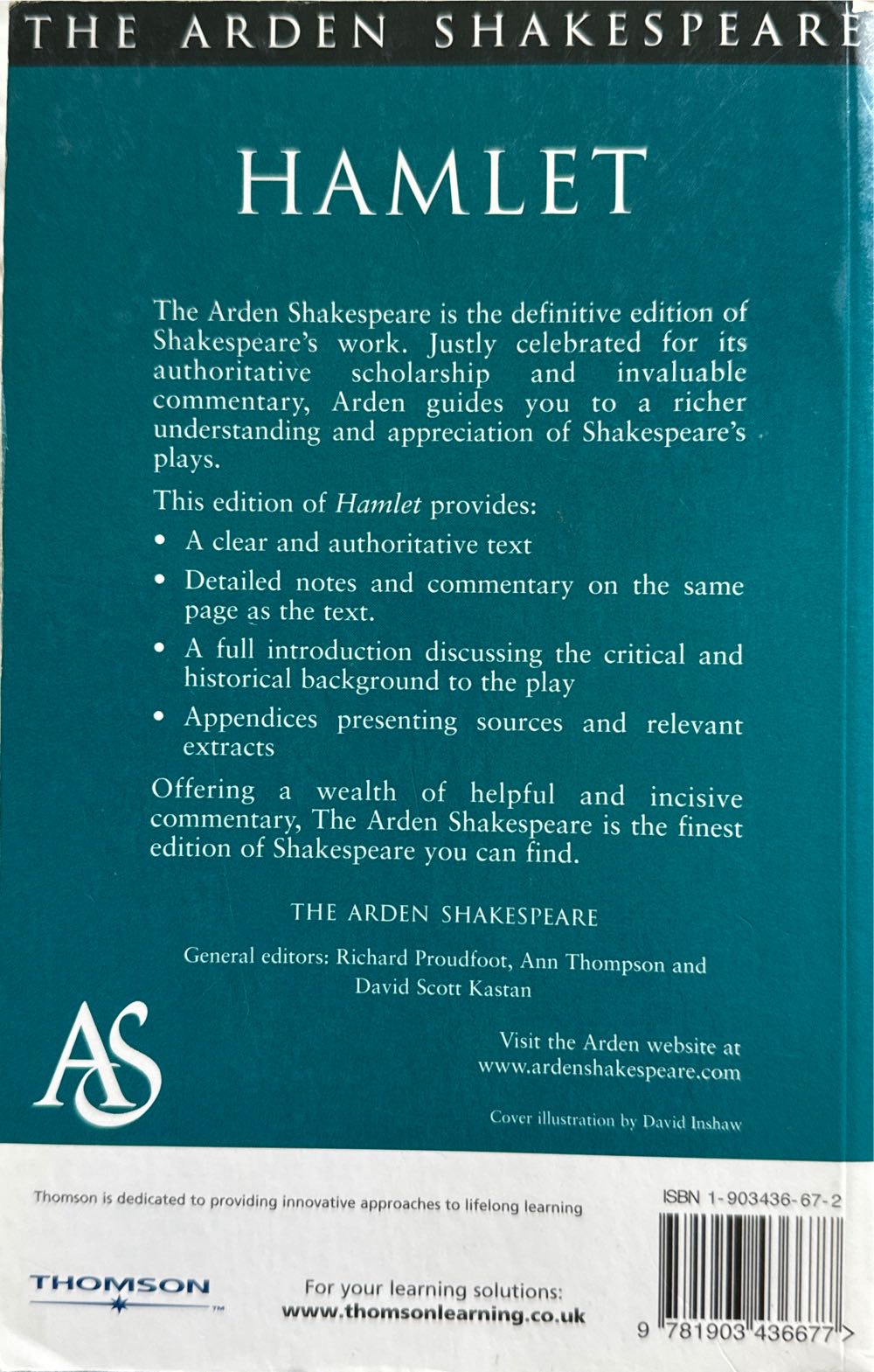 Hamlet - William Shakespeare (The Arden Shakespeare - Paperback) book collectible [Barcode 9781903436677] - Main Image 2