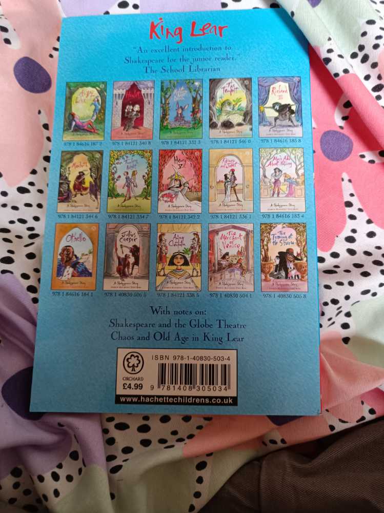 King Lear - Shakespeare (Orchard - Paperback) book collectible [Barcode 9781408305034] - Main Image 2