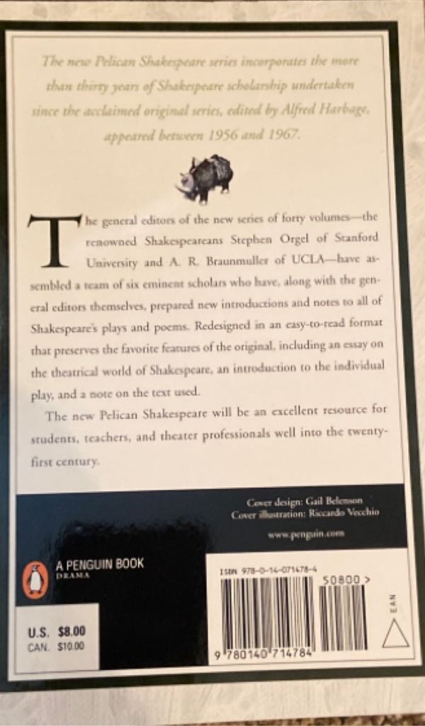 MacBeth - William Shakespeare (Penguin Books - Paperback) book collectible [Barcode 9780140714784] - Main Image 2