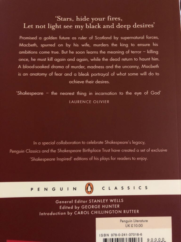 Macbeth - William Shakespeare (Penguin Books, Ltd) book collectible [Barcode 9780241370186] - Main Image 2