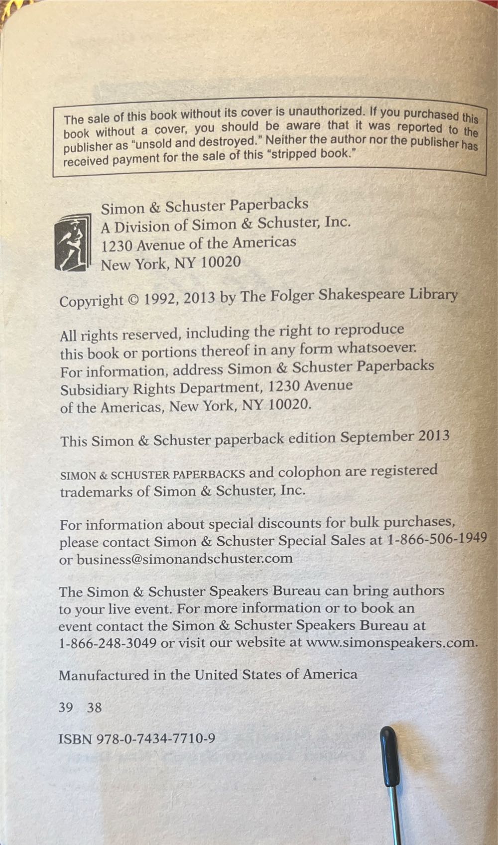 Macbeth - William Shakespeare (Folger Shakespeare Library - Paperback) book collectible [Barcode 9780743477109] - Main Image 4