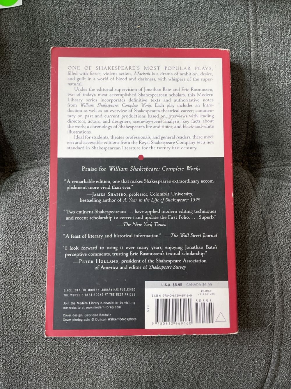 Macbeth - William Shakespeare (Random House of Canada - Paperback) book collectible [Barcode 9780812969160] - Main Image 2