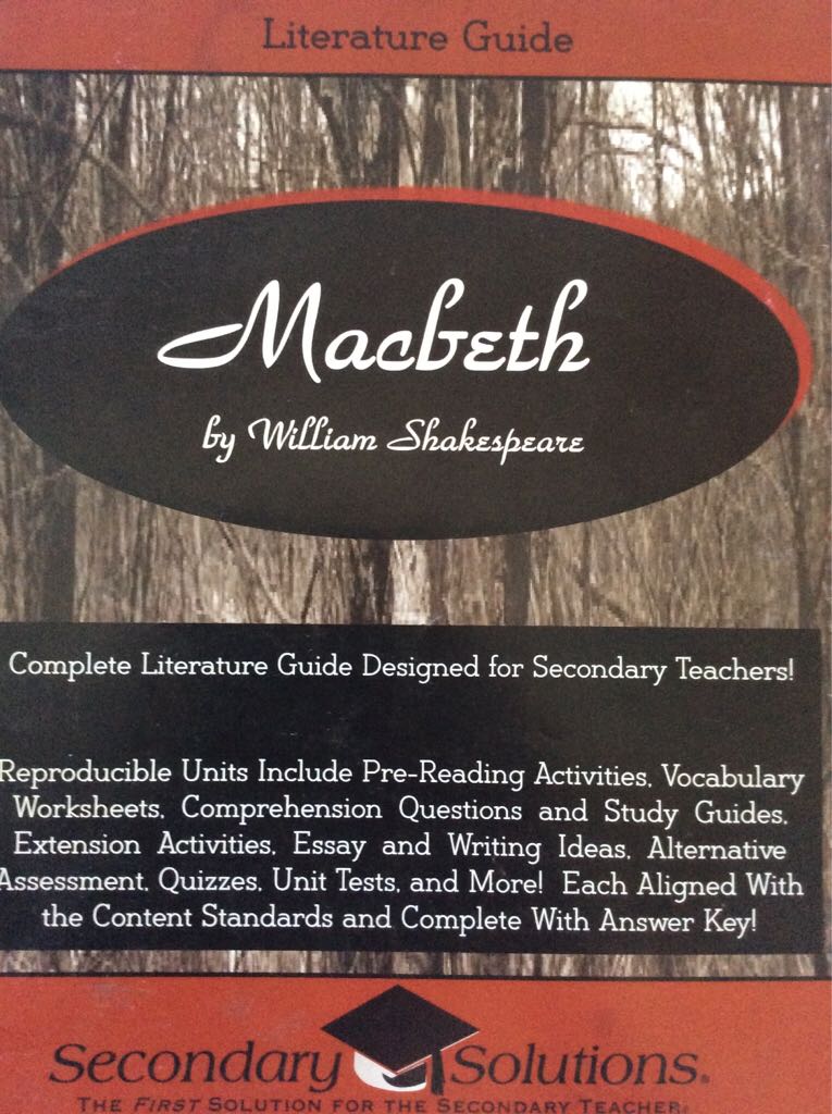 Macbeth  book collectible [Barcode 9780976817727] - Main Image 1