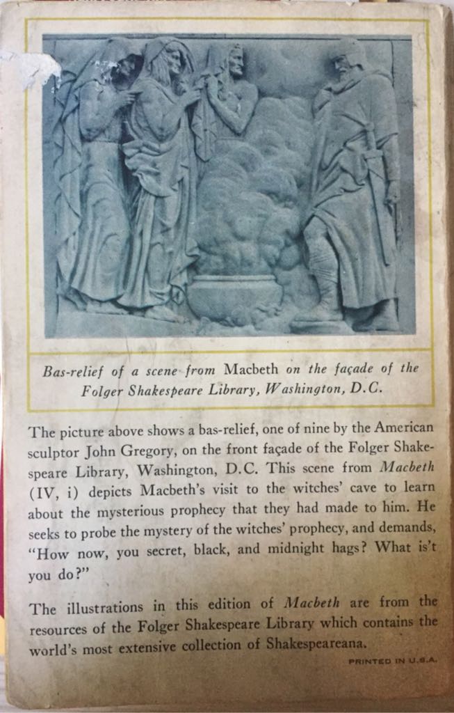 Macbeth - William Shakespeare (A Washington Square Press Book - Paperback) book collectible [Barcode 9781548019723] - Main Image 2