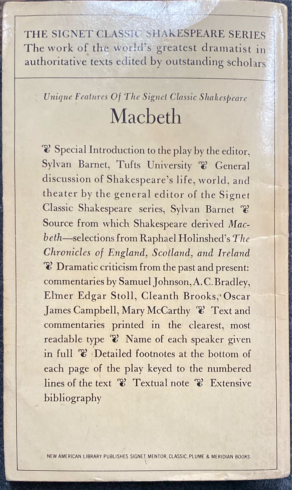 Macbeth - William Shakespeare (A Signet Classic - Paperback) book collectible - Main Image 2