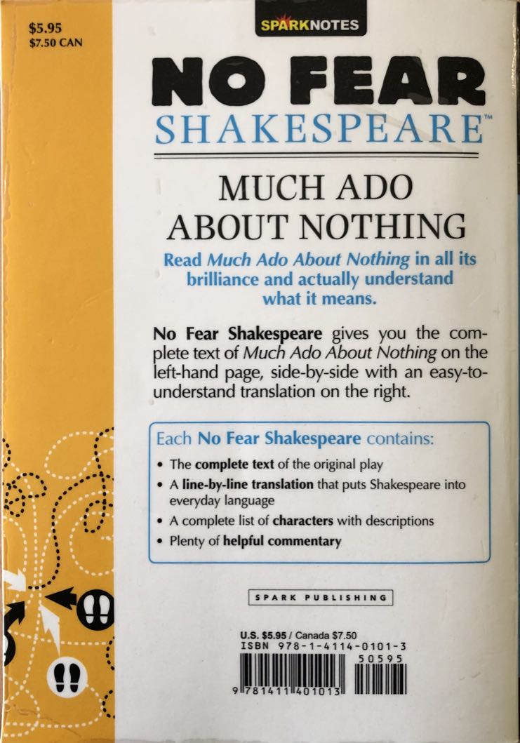 Much Ado About Nothing - William Shakespeare (Spark Notes - Paperback) book collectible [Barcode 9781411401013] - Main Image 2