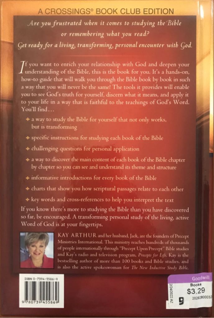 Discover the Bible for Yourself - Kay Arthur (Harvest House Publishers - Hardcover) book collectible [Barcode 9780739455869] - Main Image 2