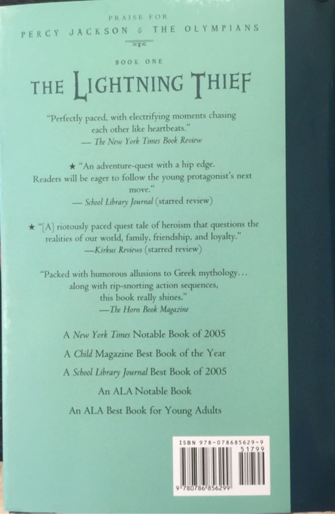 The Lightning Thief - Rick Riordan (The Bookish Box - Hardcover) book collectible [Barcode 9780786856299] - Main Image 2