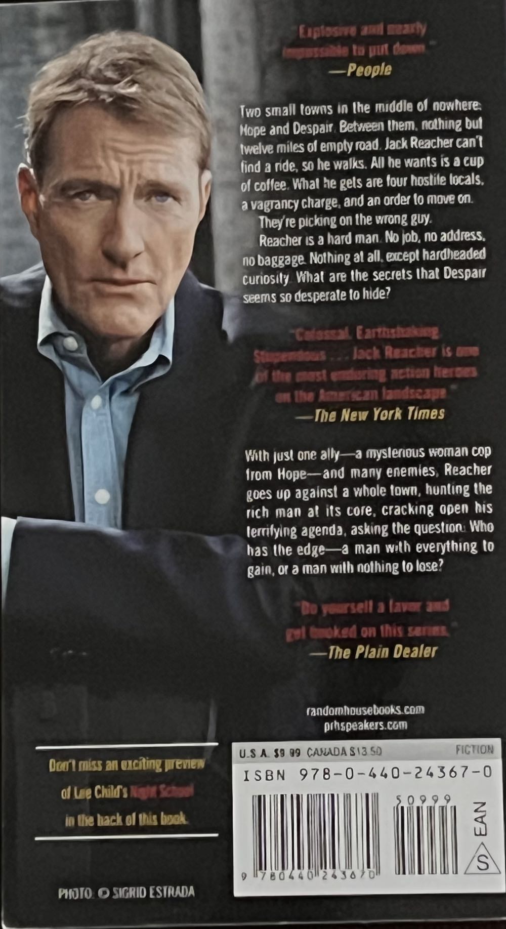 Nothing To Lose - Lee Child (Dell - Paperback) book collectible [Barcode 9780440243670] - Main Image 2