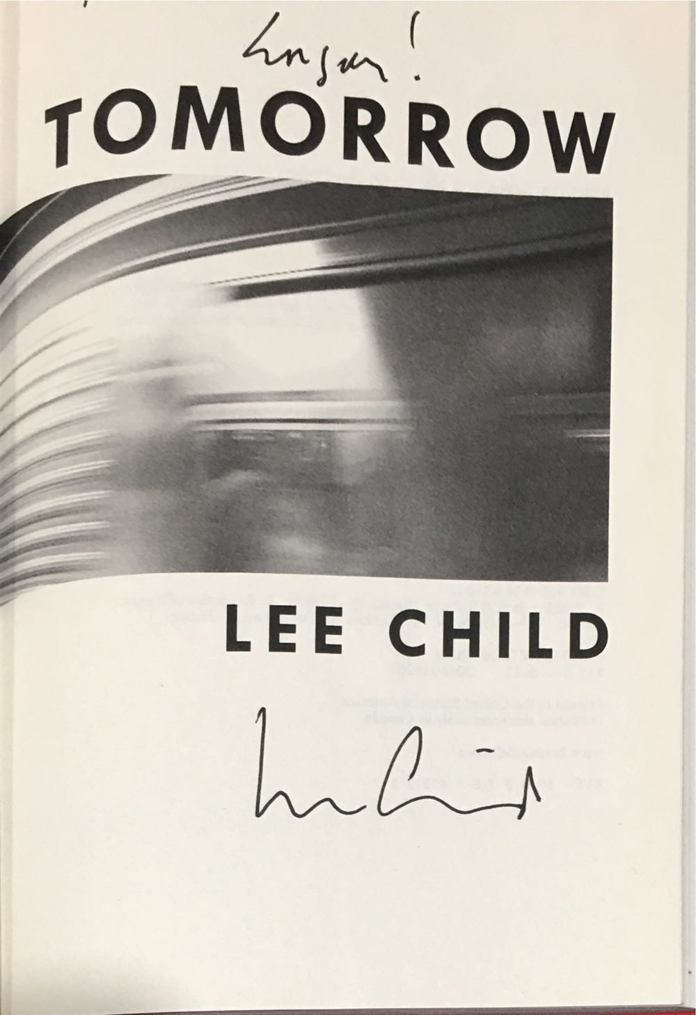 Gone Tomorrow - Lee Child (Delacorte Pr - Hardcover) book collectible [Barcode 9780385340571] - Main Image 3