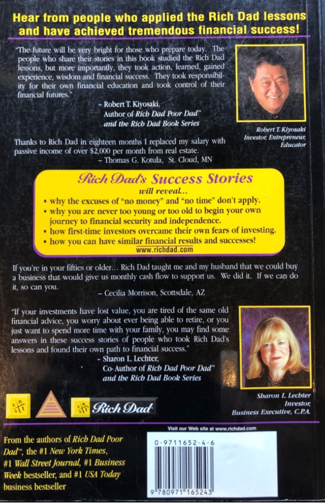 Rich Dad’s Success Stories - Robert Kiyosaki (Paperback) book collectible [Barcode 9780971165243] - Main Image 2